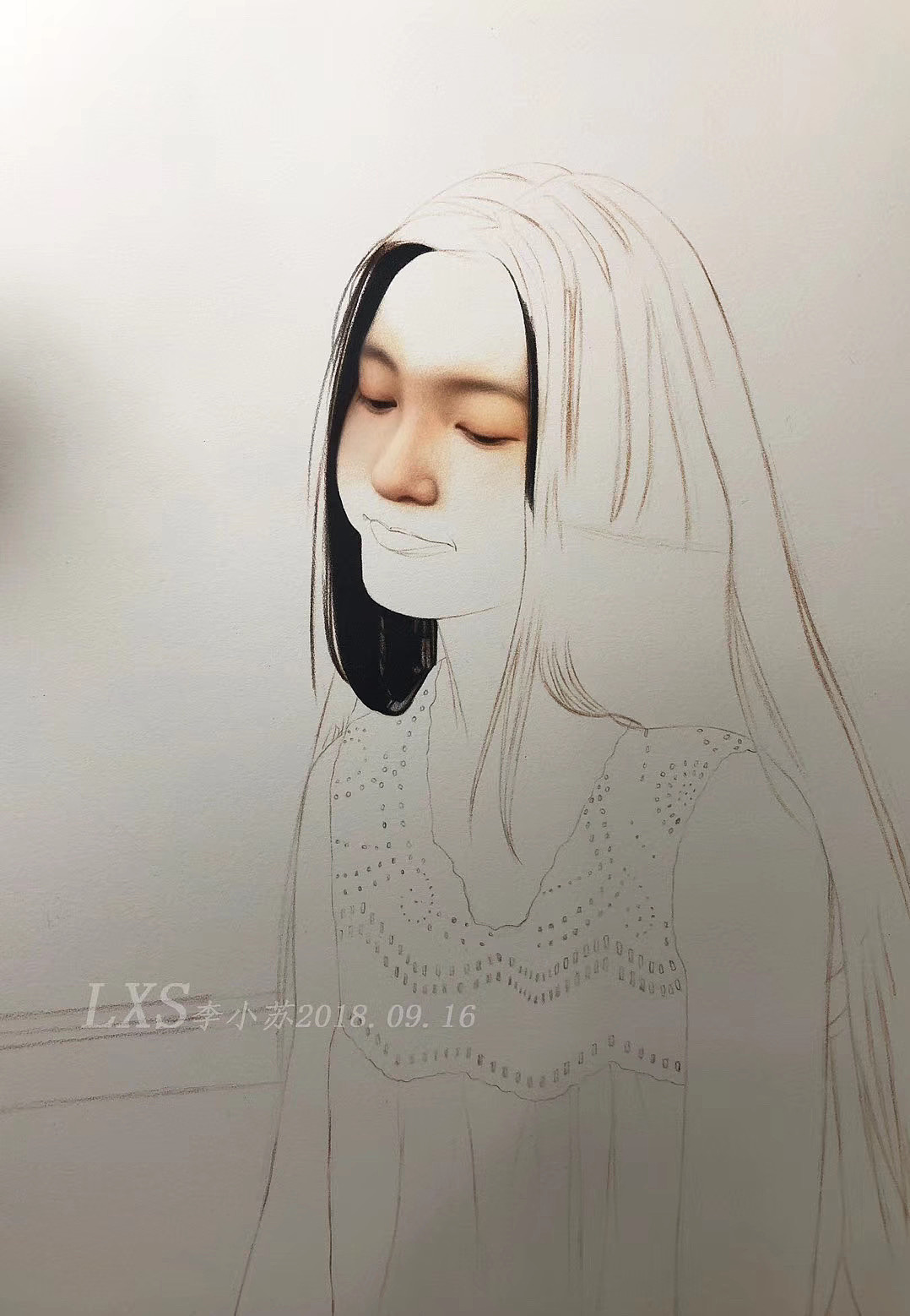 —彩铅人物清新