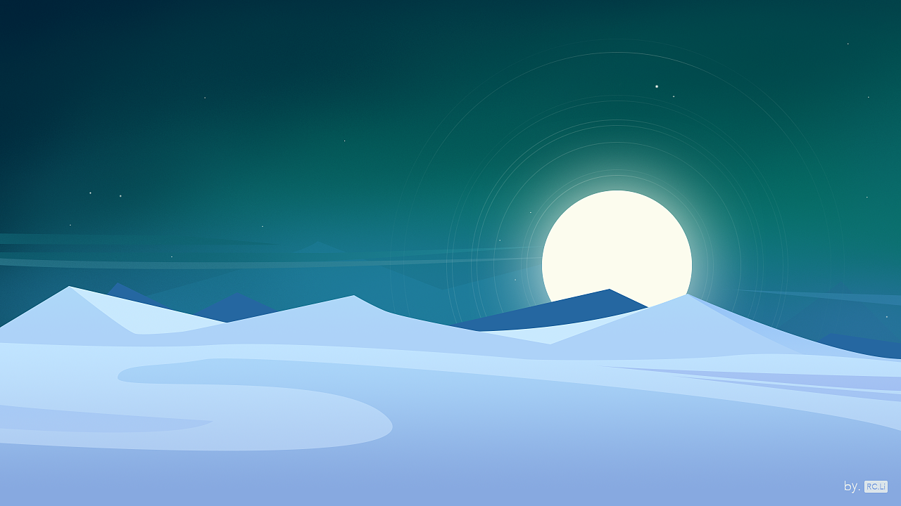 花瓣上看到一个好看的风景UI，画了一下（图ZMzQ5MjU2NjA=） - 闪屏/壁纸 - 站酷设计师李宏基原创素材 - 站酷ZCOOL