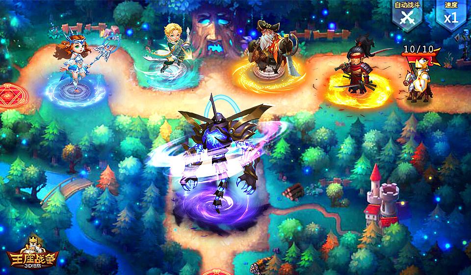 塔防题材的投放图