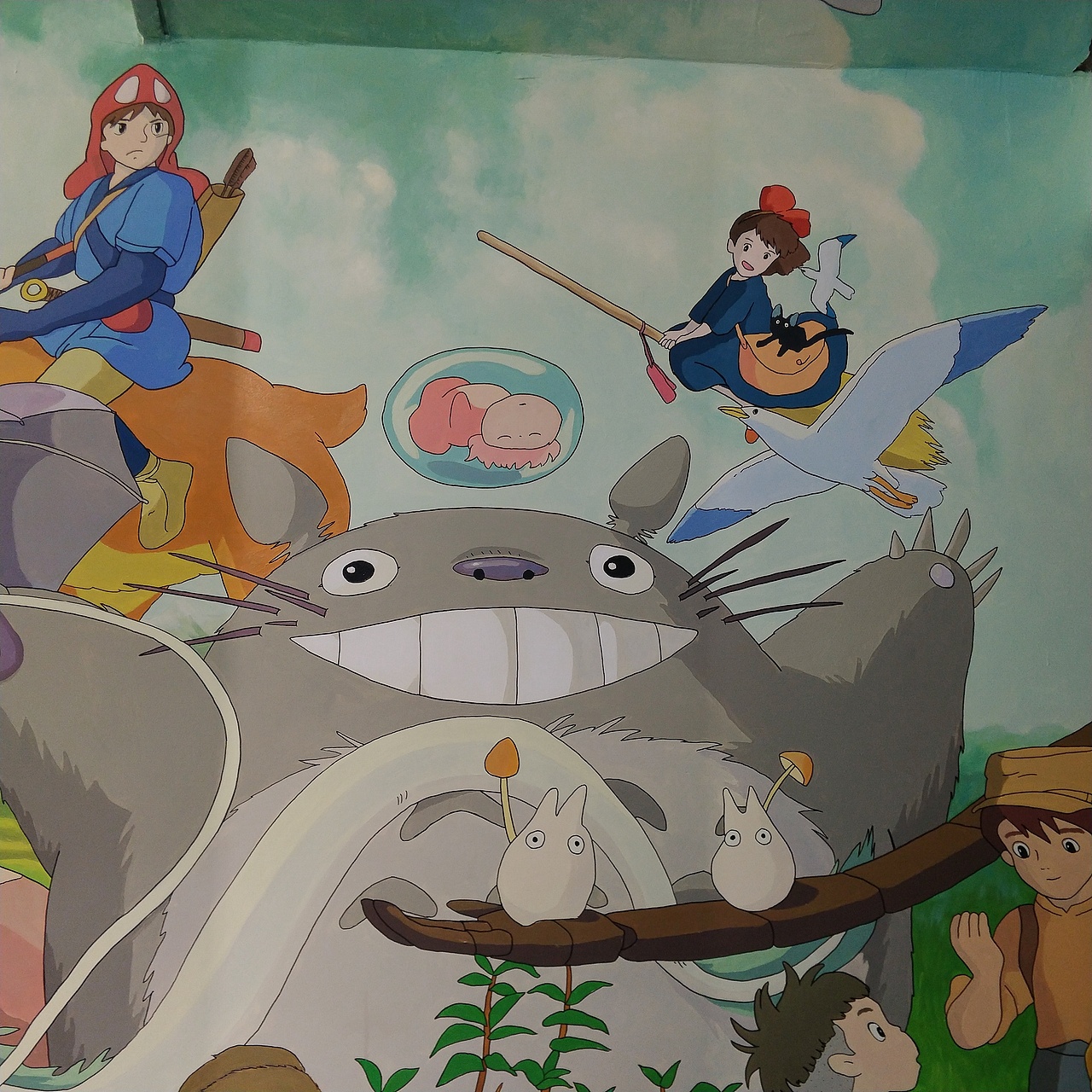 宫崎骏动漫经典角色壁画