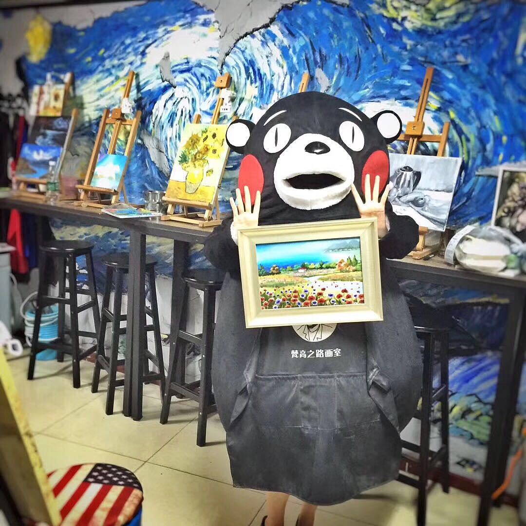 【推荐画室】梵高之路画室小可爱水彩插画作品分享