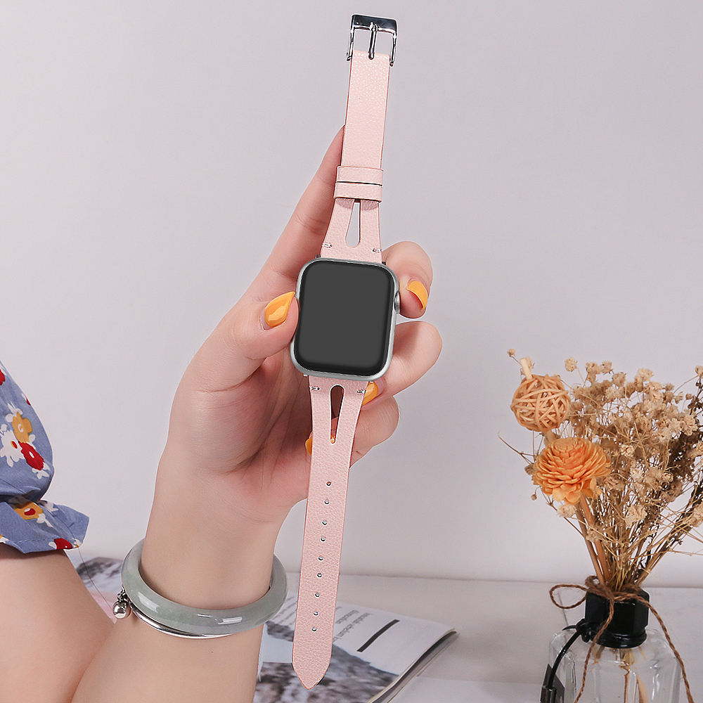 实拍苹果手表表带场景佩戴图