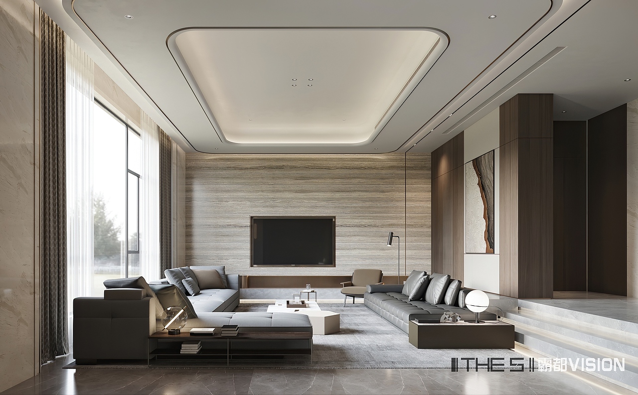 现代轻奢别墅（图ZMjYwNTQ0MDAw） - 家装设计 - 站酷设计师霸都THES原创素材 - 站酷ZCOOL