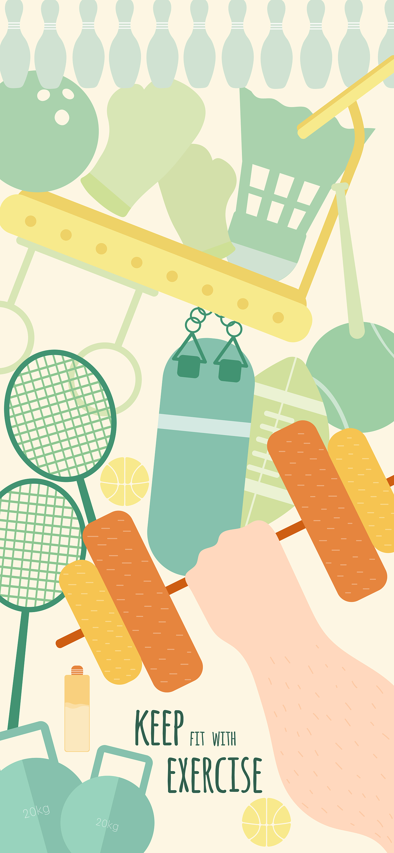 一组扁平风闪屏