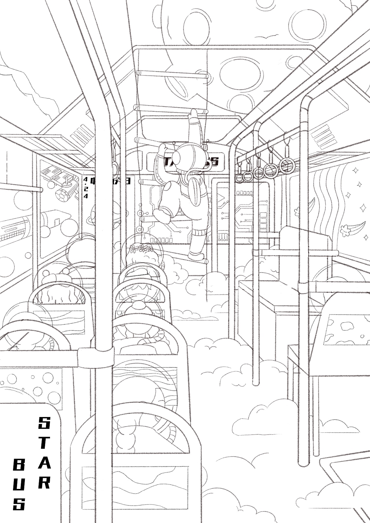 星际巴士（图ZMjg5ODk2OTk2） - 艺术插画 - 站酷设计师Yanna小野原创素材 - 站酷ZCOOL