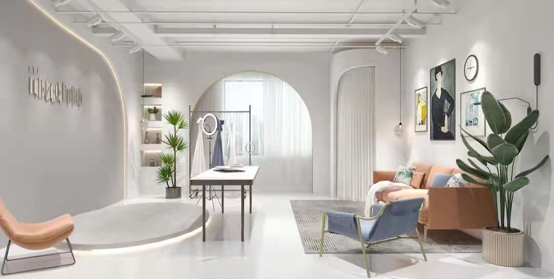 工装直播间效果图