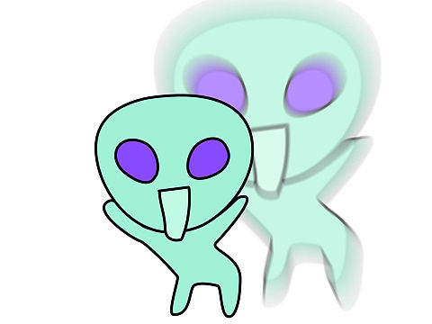过年期间无聊画滴小外星人