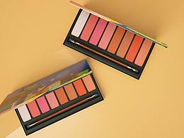 C4D建模雕花口紅浮雕半啞光中國風 美妝彩妝