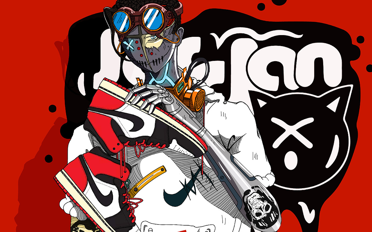 aj 人物插画涂鸦