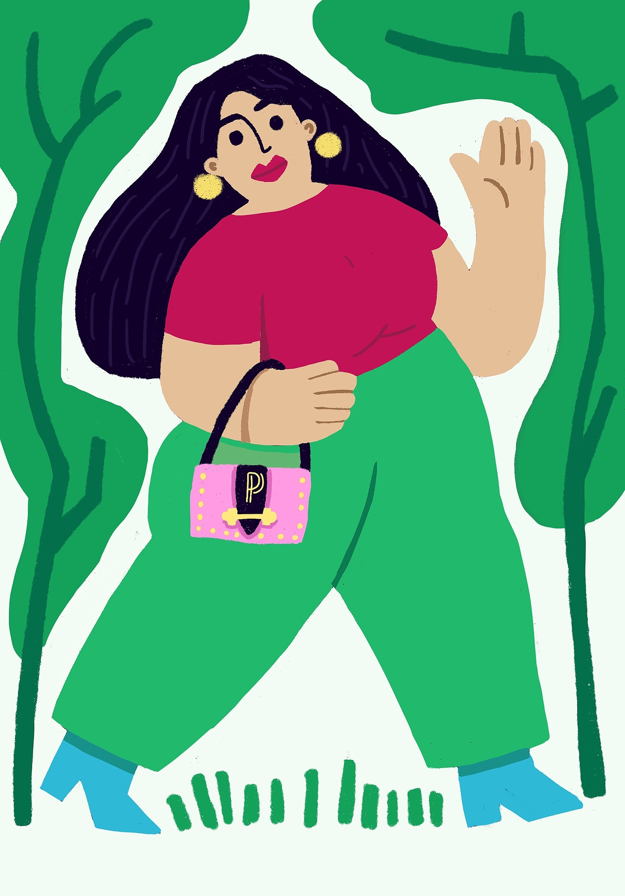 hi四月！-插画设计（图ZMTUzMDM2NDIw） - 创作习作 - 站酷设计师三盒self原创素材 - 站酷ZCOOL