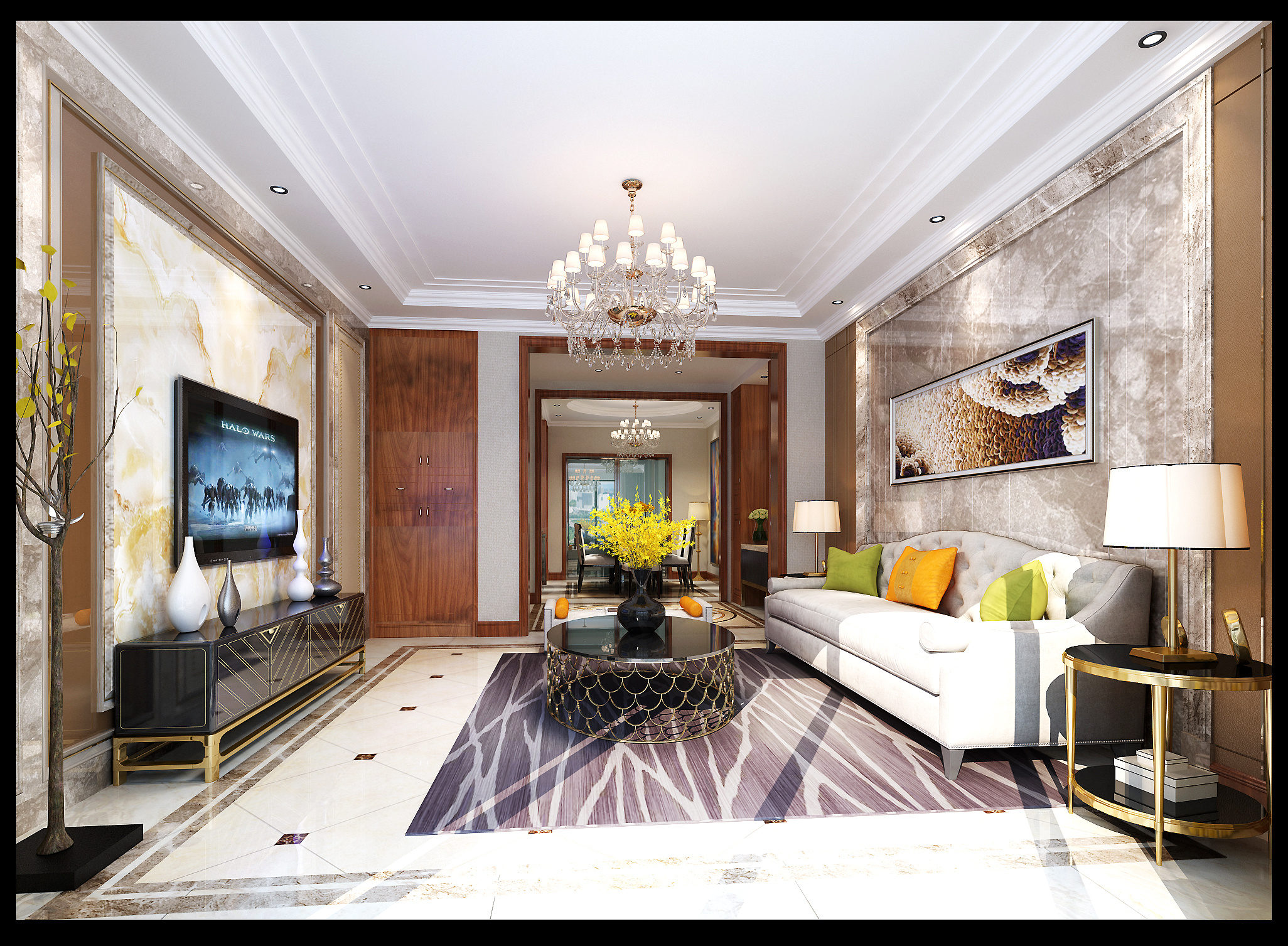 混搭风格装修效果图|空间|室内设计|安心视觉 - 原创作品 - 站酷