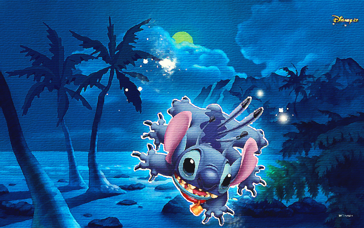 水彩画-水滴史迪奇