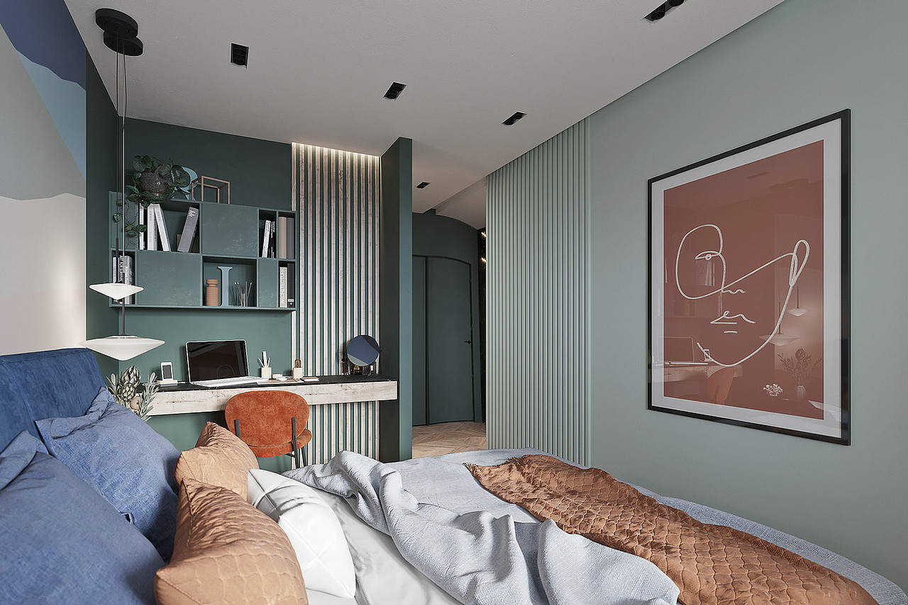 多彩北欧风，轻盈空间为你留住春天（图ZMTg5MzE5NjE2） - 家装设计 - 站酷设计师张美丽效果图原创素材 - 站酷ZCOOL