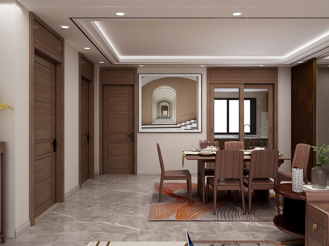 现代简约I客厅主卧