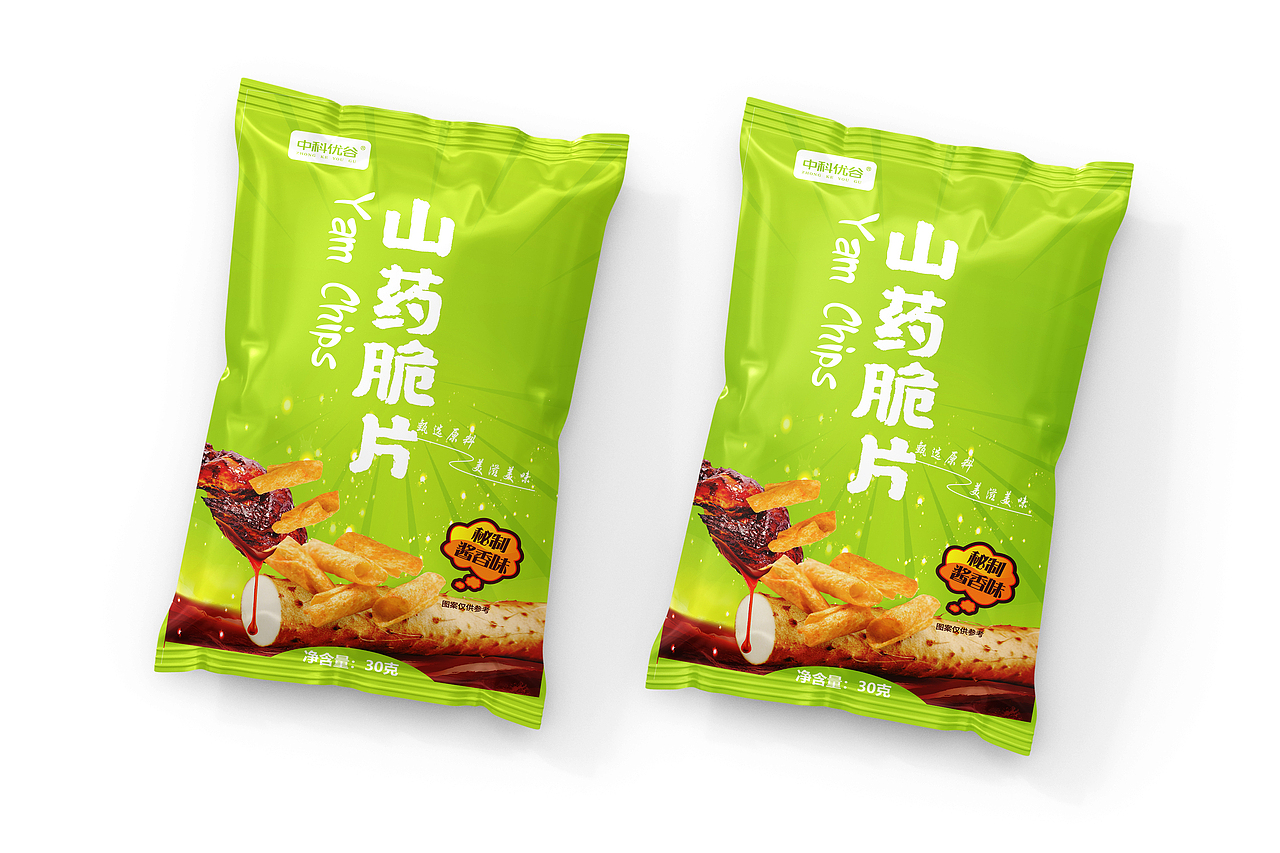 山药脆片 薯片 包装设计 食品 已商用（图ZMzA4ODgxMDI0） - 包装 - 站酷设计师彩腾包装设计原创素材 - 站酷ZCOOL
