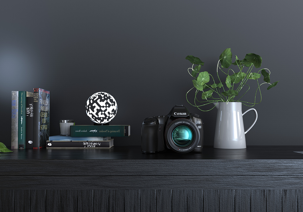 产品渲染- EOS 5D Mark II