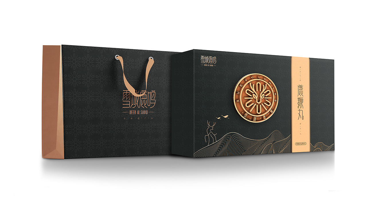 雪域鹿鳴品牌形象與產(chǎn)品設計方案（圖ZMjEzNDE1MTQ4） - 品牌 - 站酷設計師蕓皓原創(chuàng)素材 - 站酷ZCOOL