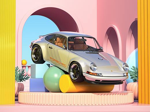 汽車渲染練習