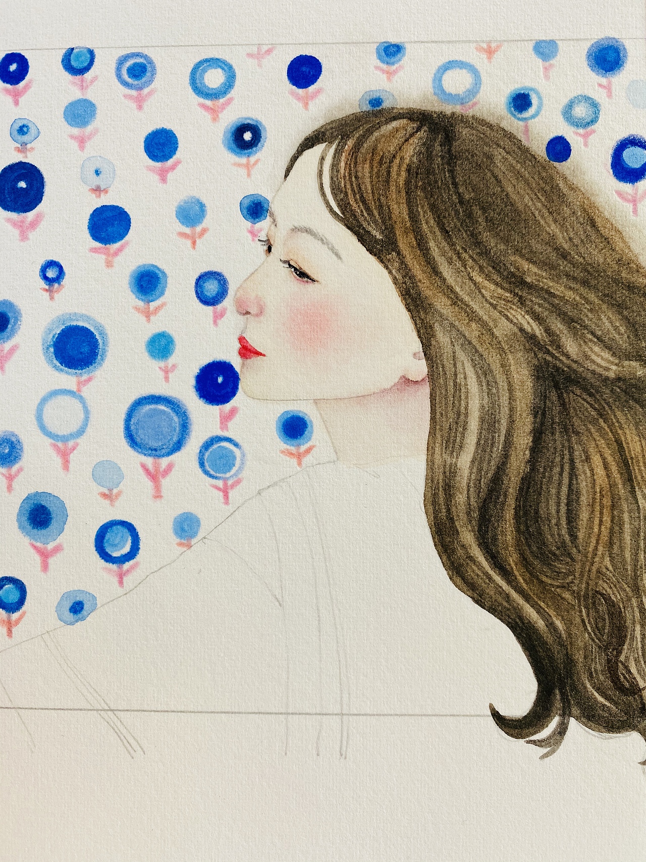 蓝色的夏天（图ZMjE4NDQzNjI4） - 创作习作 - 站酷设计师苏薇雅原创素材 - 站酷ZCOOL