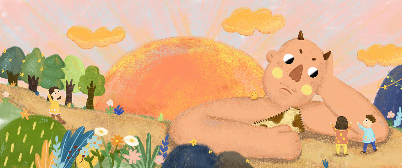 《巨人的花园》绘本创作(完整)