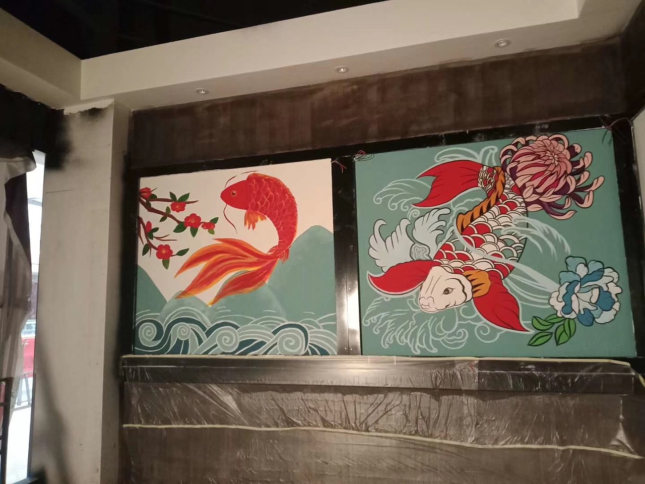 中式餐厅墙绘饭店墙绘作品--苗圃好菜香壁画欣赏|插画|新锐潮流插画|弄彩堂 - 原创作品 - 站酷 (ZCOOL)