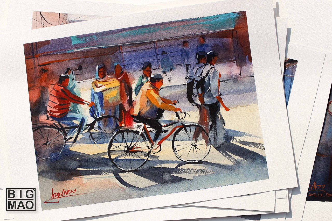 第三波 风景速涂合集（图ZNzAyMjgzMTY=） - 创作习作 - 站酷设计师大猫爱看鱼原创素材 - 站酷ZCOOL