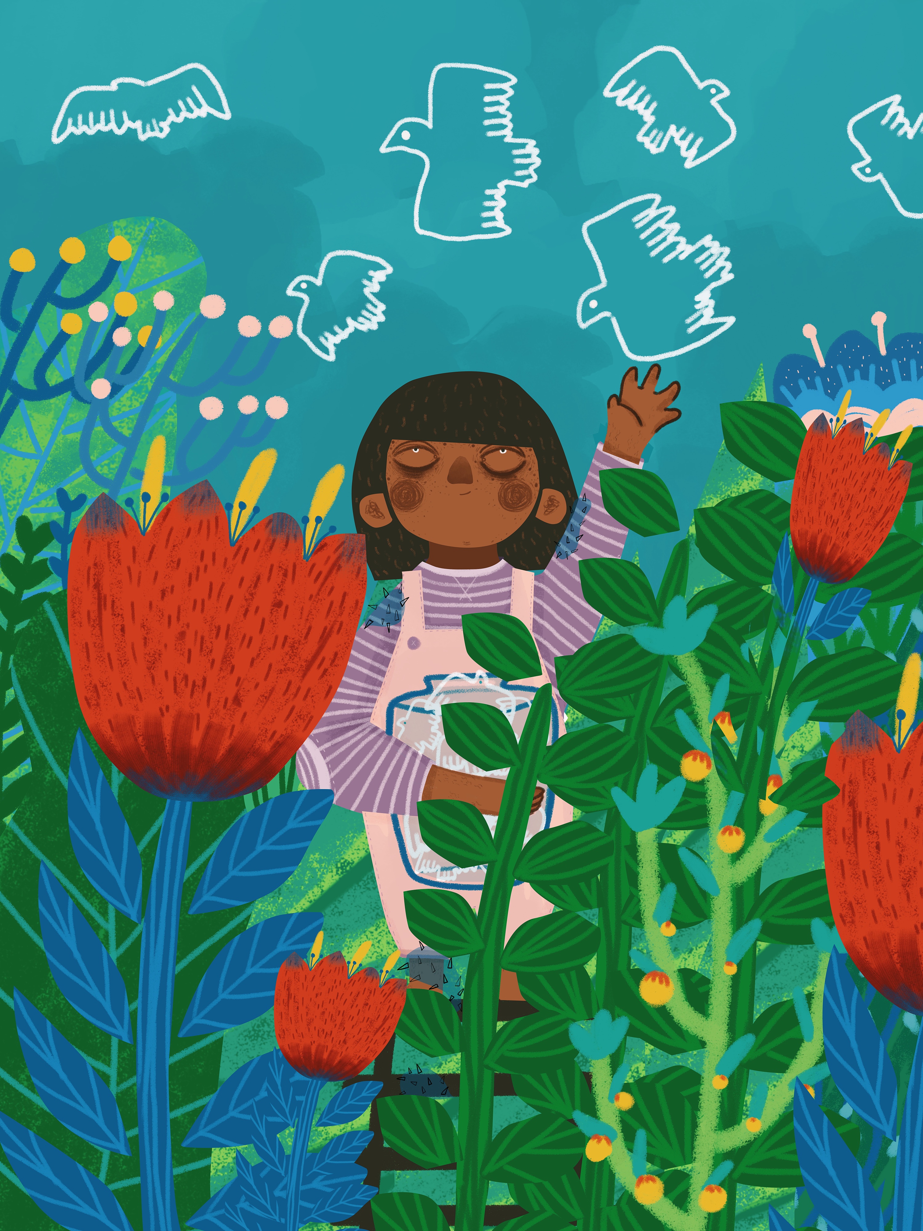 焦虑的小孩|插画|商业插画|_大柴 - 原创作品 - 站酷 (zcool)