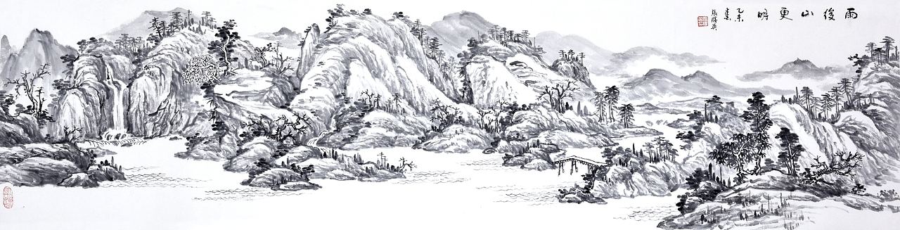 老师张胜英山水画（图ZMTM4MzY0OTA4） - 绘画 - 站酷设计师阻尼原创素材 - 站酷ZCOOL