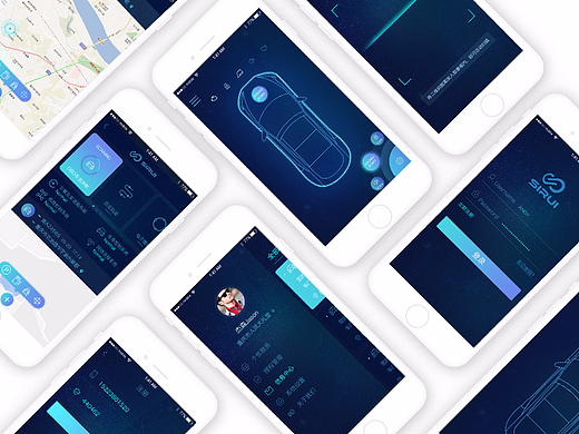 汽车终端APP（个人主页-ZMjQwOTExODg=） - APP界面 - 站酷设计师Zcolors原创素材 - 站酷ZCOOL