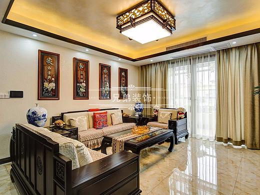 保利山庄海棠装修|新中式保利山庄海棠装修实景案例