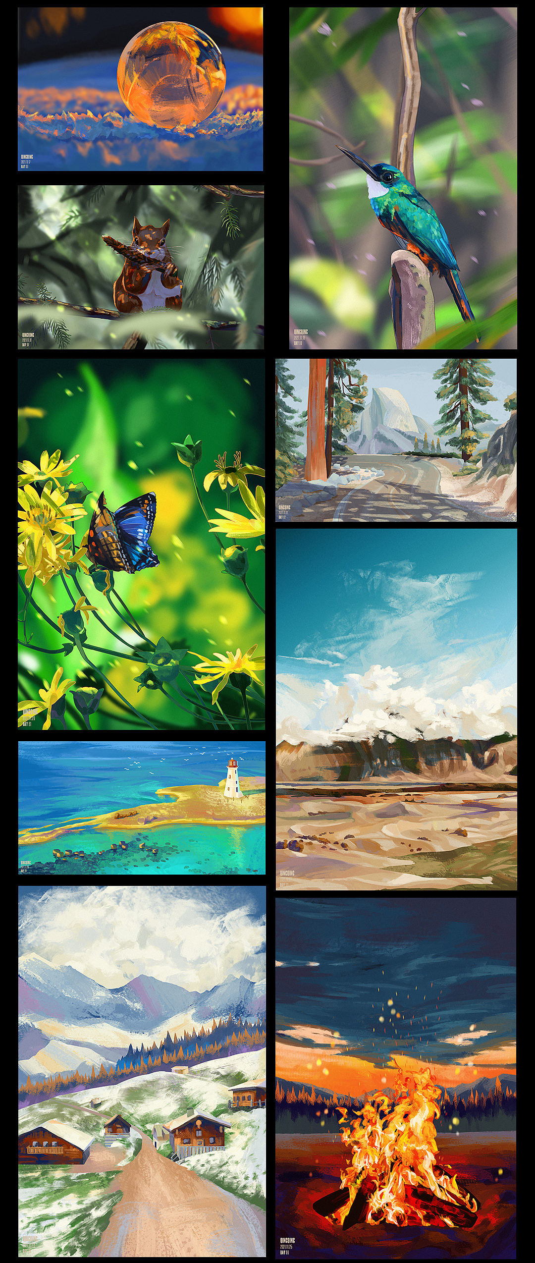 《100DAY插画练习》暨2021年插画总结