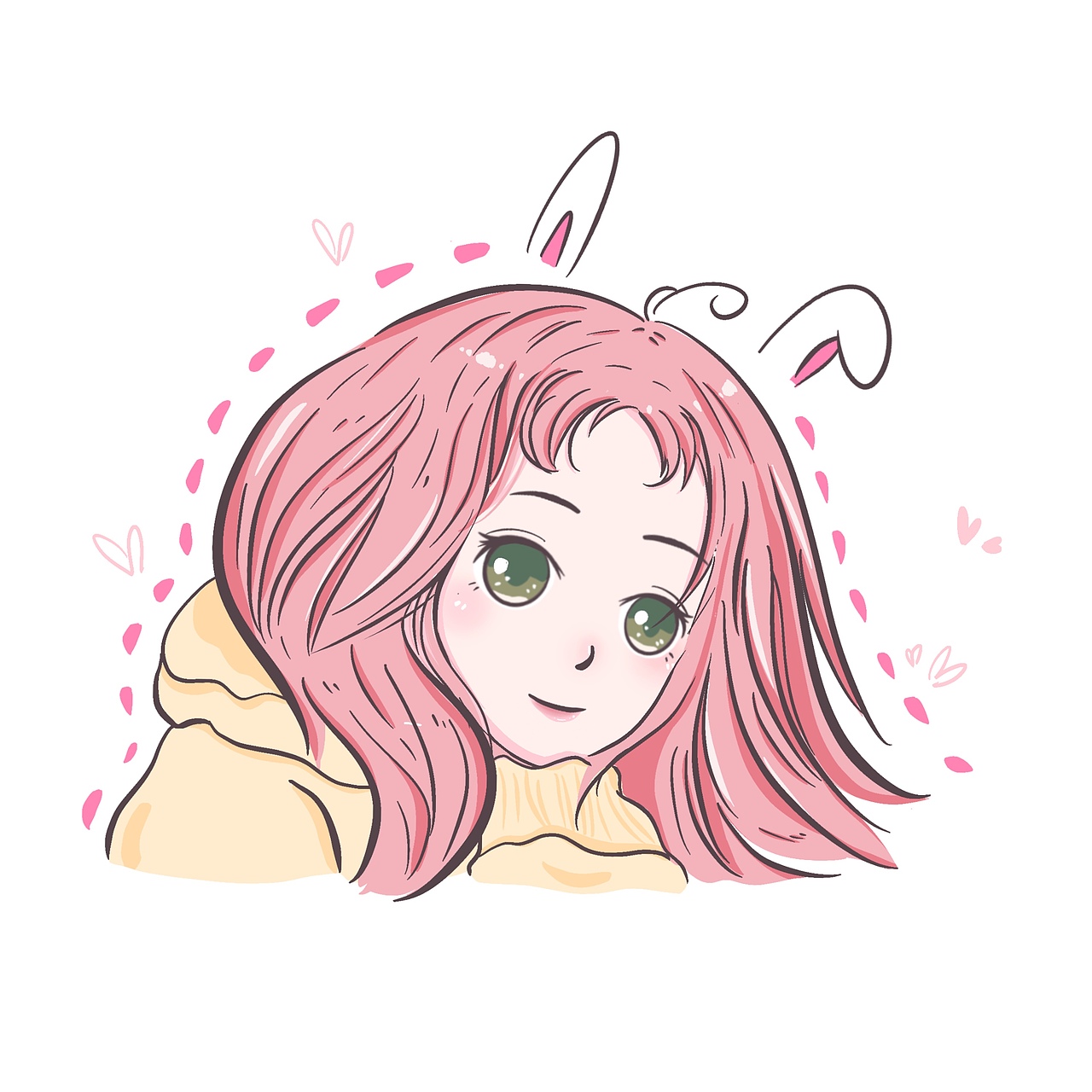 插画头像系列（图ZMjU1MzY1NDI4） - 创作习作 - 站酷设计师酱子JU原创素材 - 站酷ZCOOL