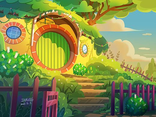 矢量场景练习（个人主页-ZNTI0NTE1NDQ=） - 创作习作 - 站酷设计师TETEE原创素材 - 站酷ZCOOL