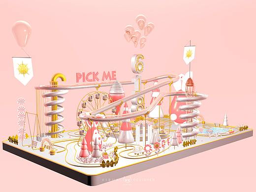 c4D——pick游乐场