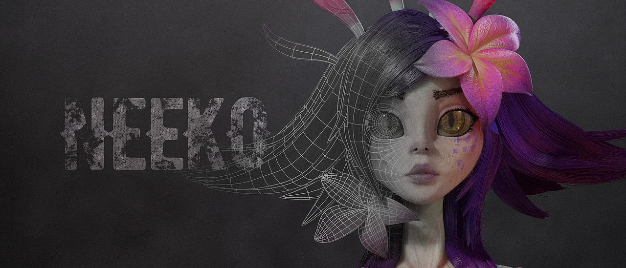 Blender练习-Neeko及写实皮肤材质与毛发尝试（图ZMjIzNzEyMTg4） - 人物/生物 - 站酷设计师Demaner原创素材 - 站酷ZCOOL