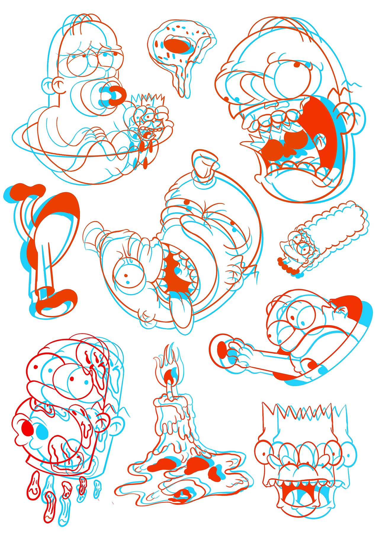 辛普森纹身手稿