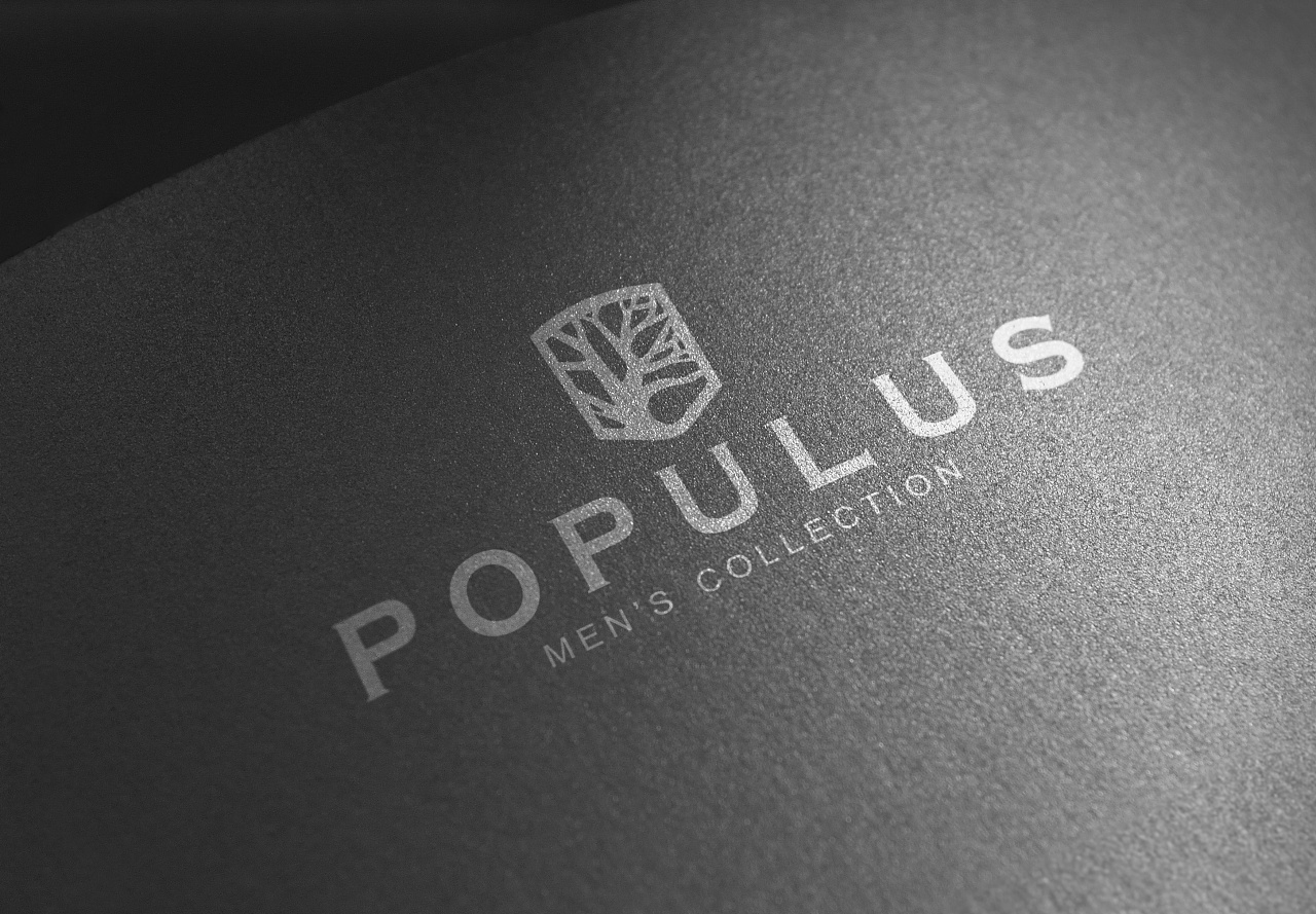populus男士高级定制品牌logo升级