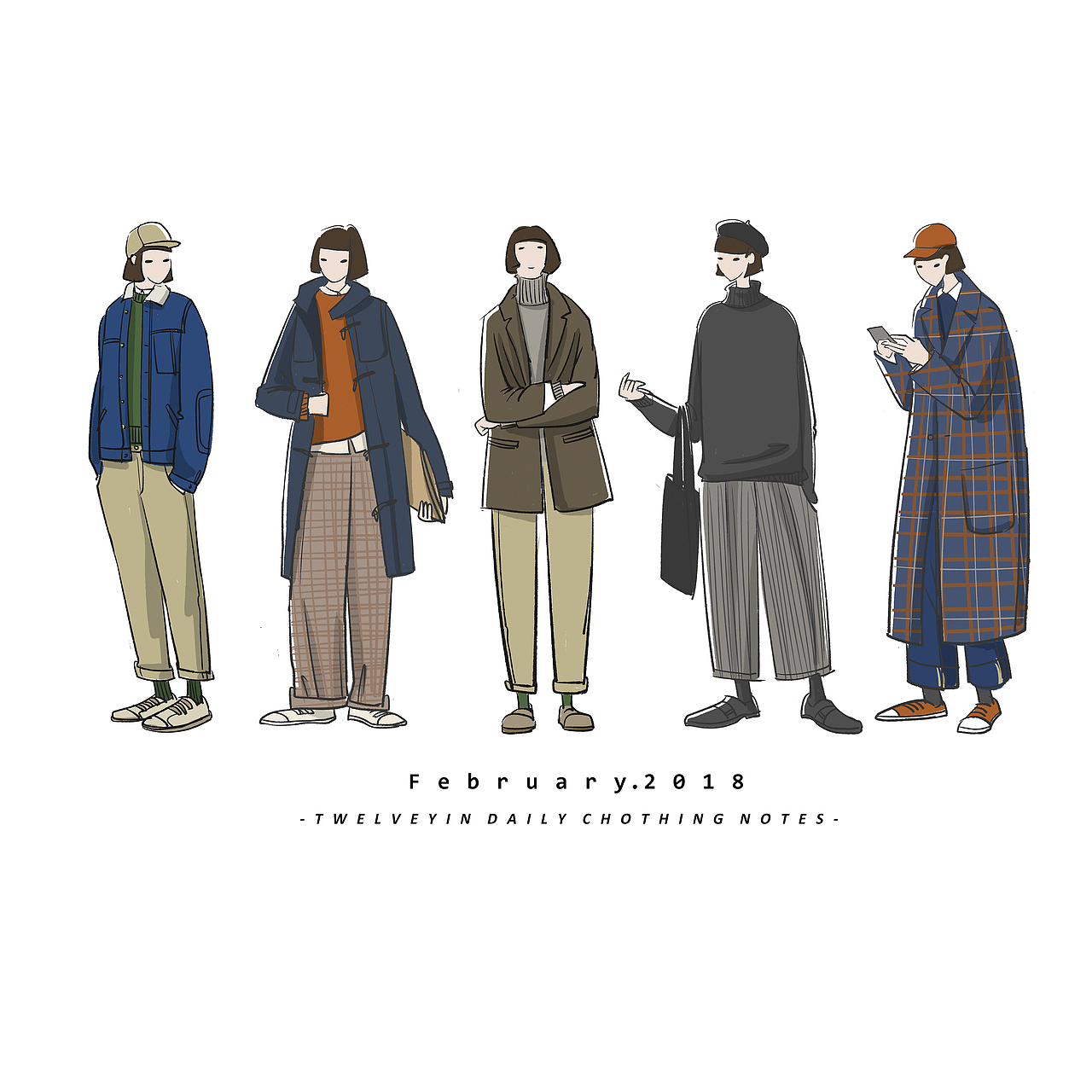 一种日记的载体,从年初开始用记录服装搭配的方式记录了将近九个个月