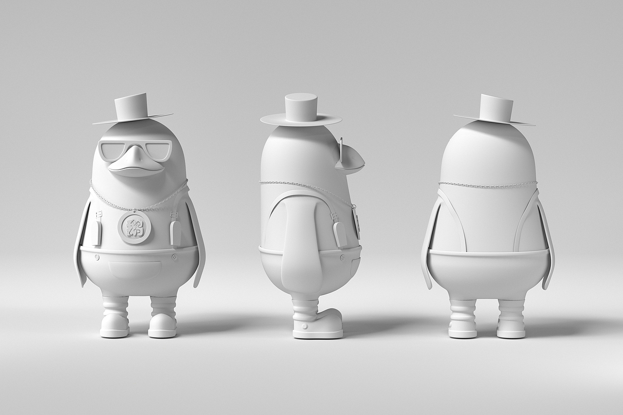 C4D卡通企鹅建模