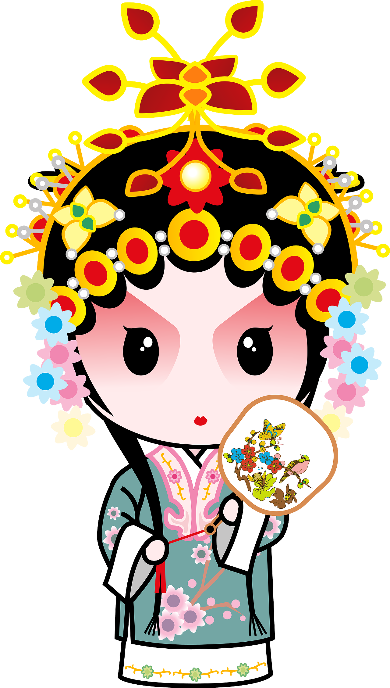 国粹京剧国粹宝贝q版京剧动漫卡通高清大图