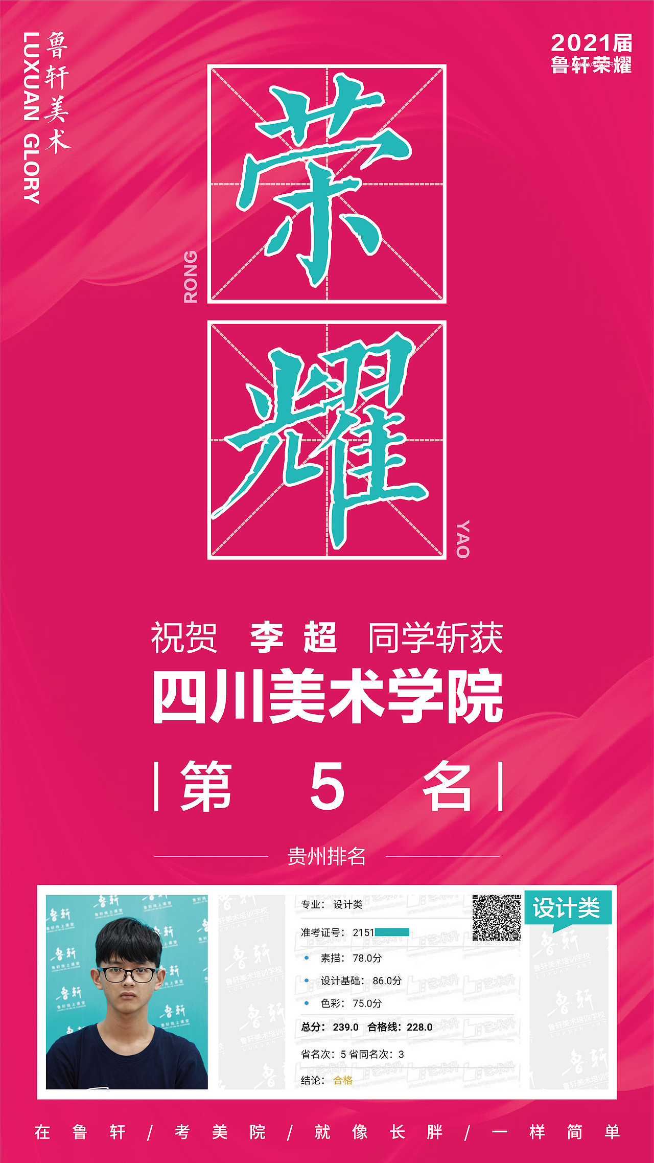 鲁轩美术2021年贵州川美战绩