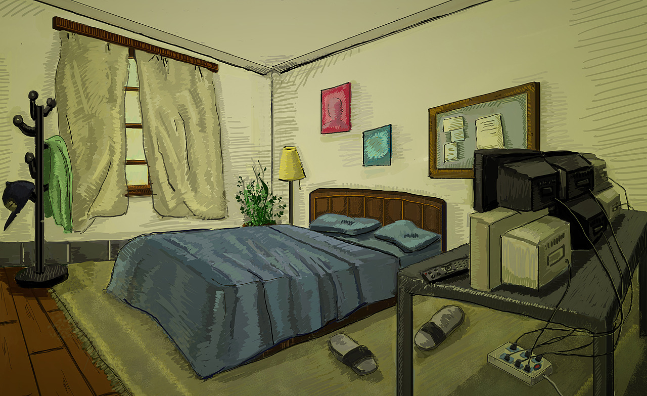 大学绘画场景道具设计作业（图ZNDE5MDQyNTY=） - 艺术插画 - 站酷设计师orange静原创素材 - 站酷ZCOOL