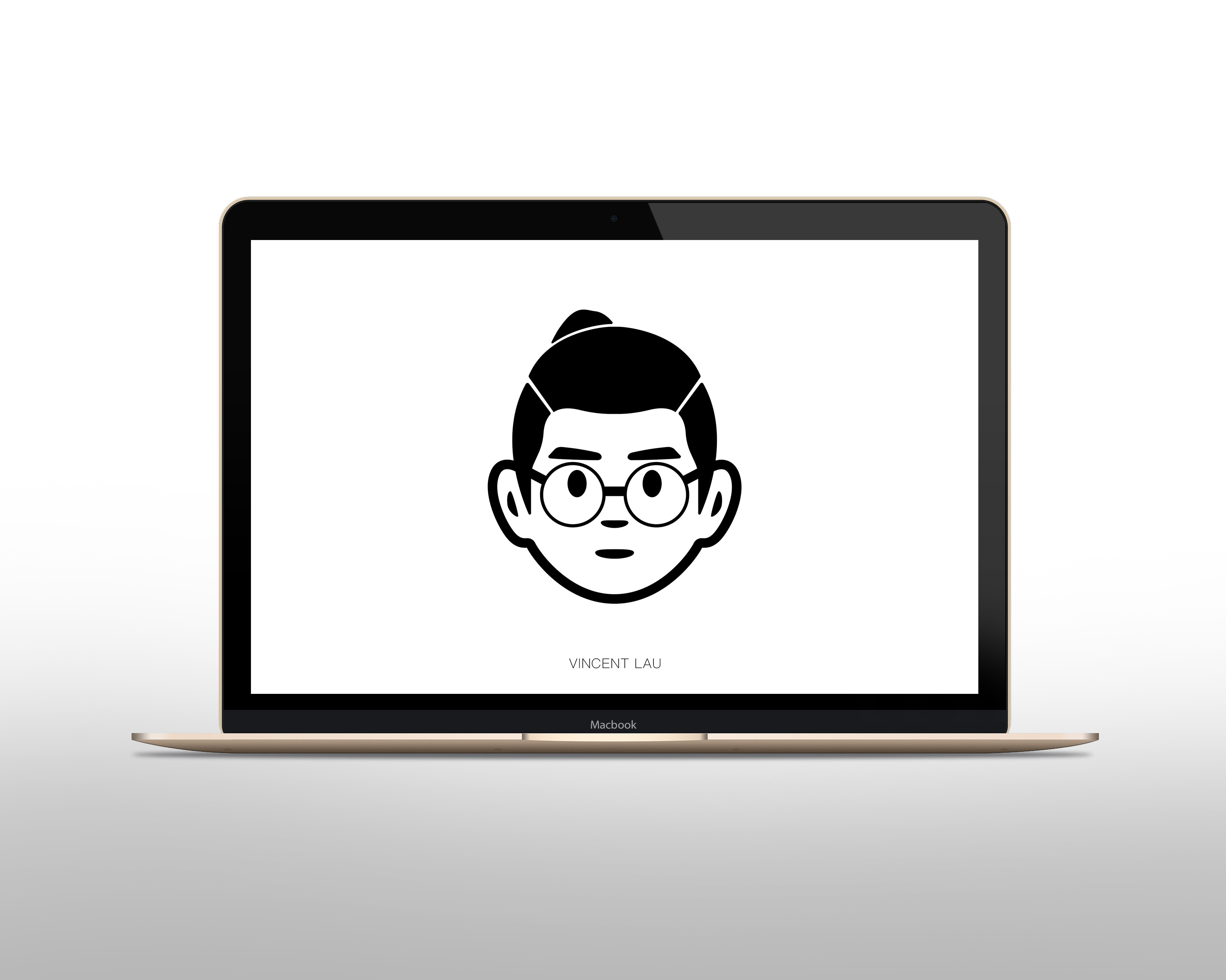 自制一枚noritake极简插画风格的头像