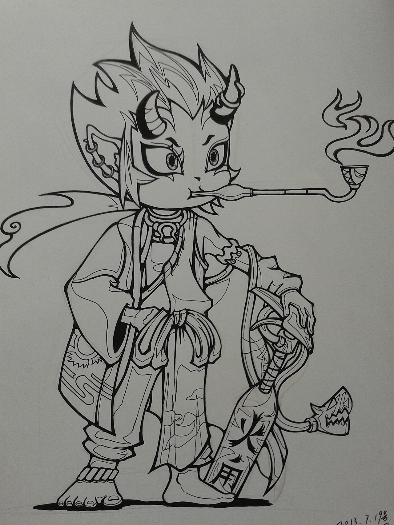 一些动漫人物速写练习