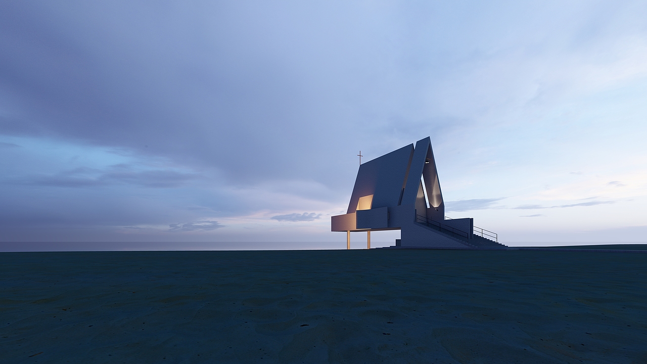 海边教堂（图ZMjA3OTQ1OTY0） - 建筑设计 - 站酷设计师K1DWEN原创素材 - 站酷ZCOOL