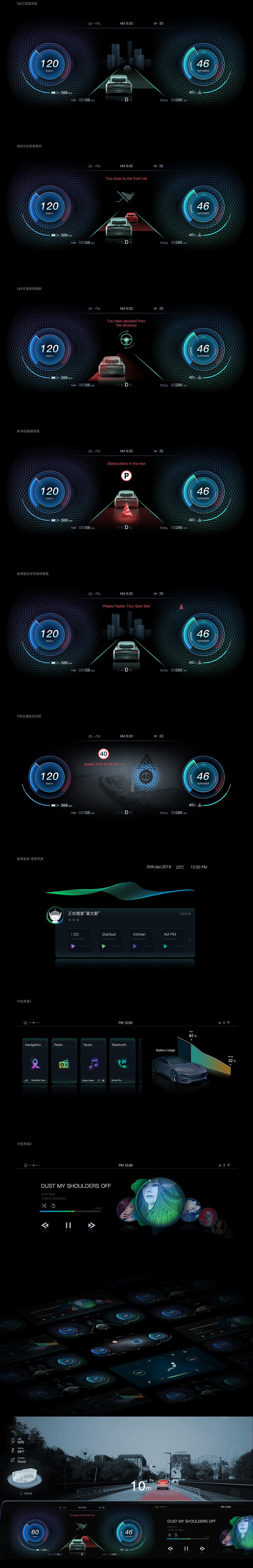 红旗汽车智能车载概念设计（图ZMTQxMzcwNDY4） - 其他UI - 站酷设计师雷雷鸟原创素材 - 站酷ZCOOL