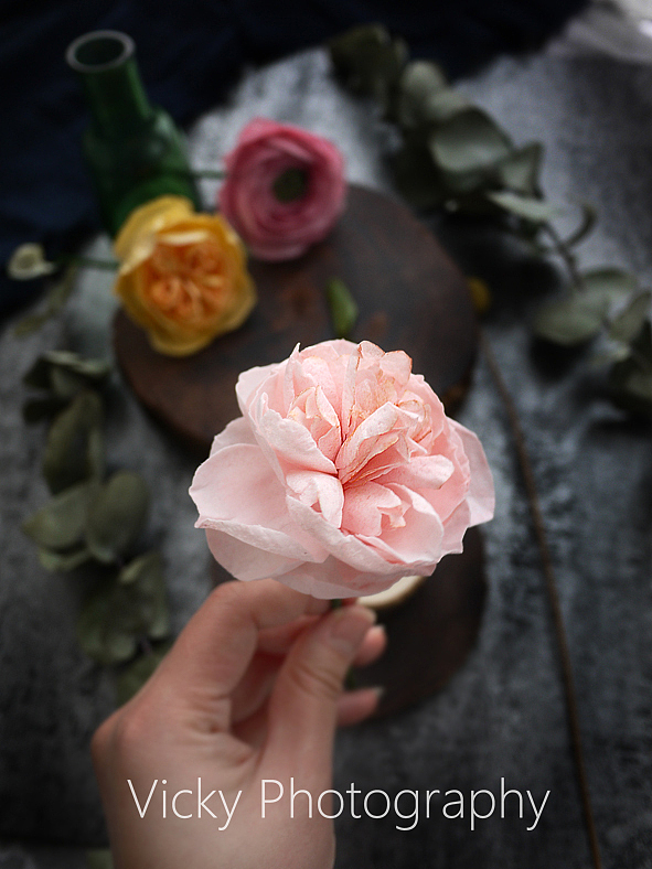 糯米纸花可以吃的花花没有制作工具徒手做的