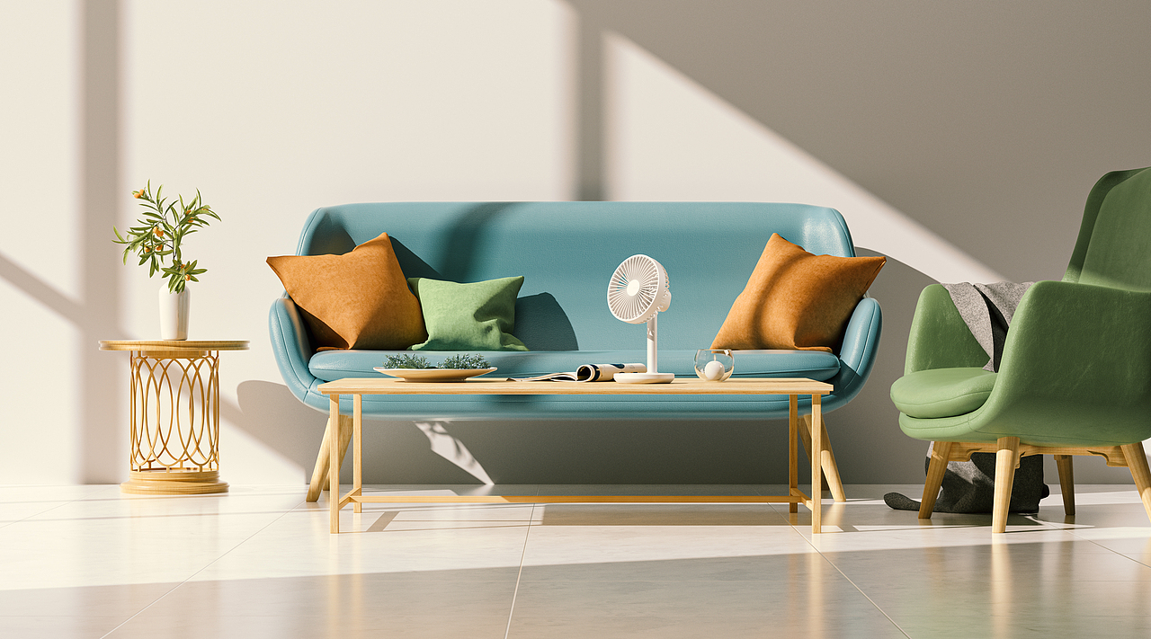 【产品渲染】几素丨挂脖/手持风扇 JISULIFE Ⅲ