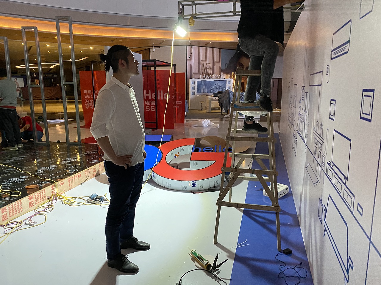 交互墙面的点位定点花费了11个小时