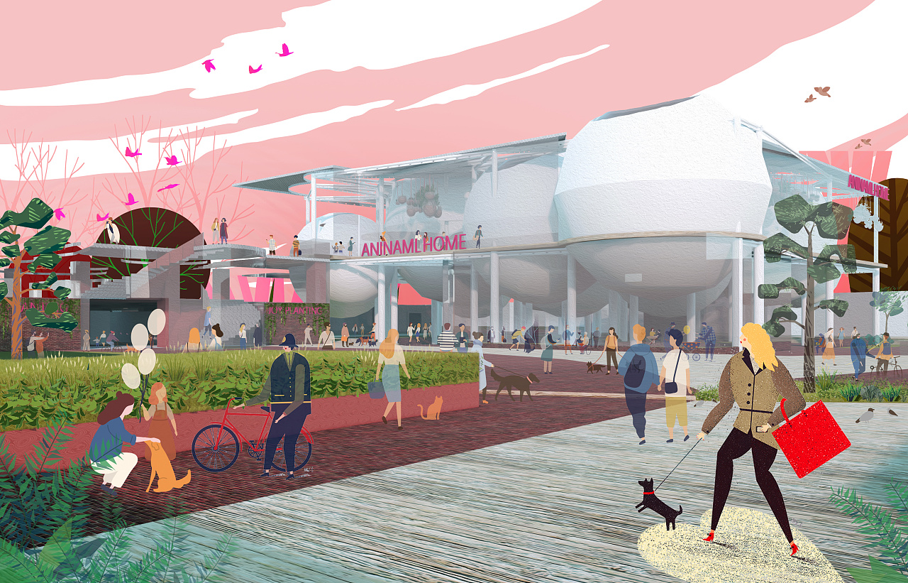 插画风效果图制作